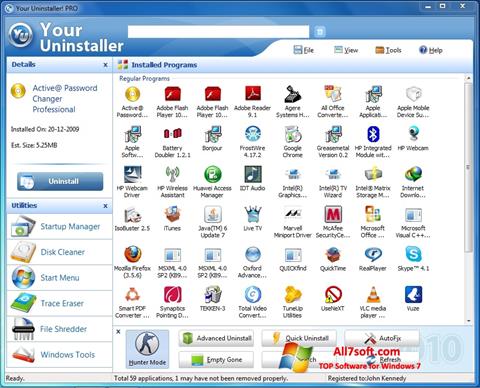 Screenshot Your Uninstaller für Windows 7
