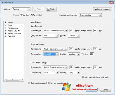 Screenshot Adobe Acrobat Pro DC für Windows 7