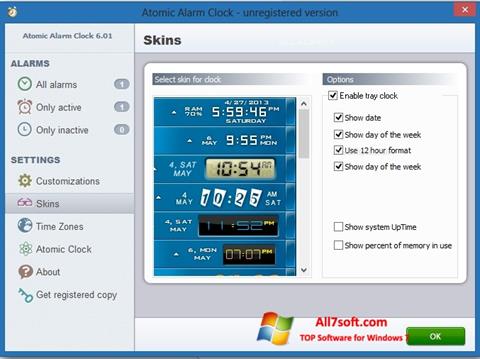 Screenshot Atomic Alarm Clock für Windows 7