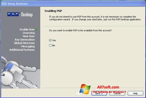 Screenshot PGP Desktop für Windows 7