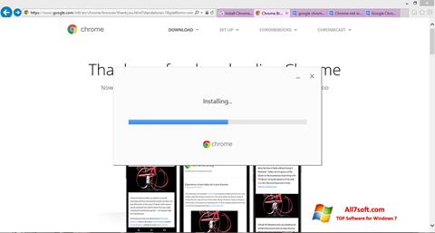 Screenshot Google Chrome Offline Installer für Windows 7