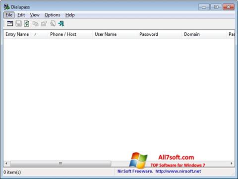 Screenshot Dialupass für Windows 7