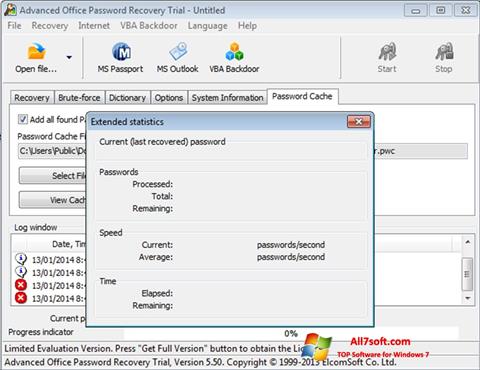 Screenshot Advanced Office Password Recovery für Windows 7