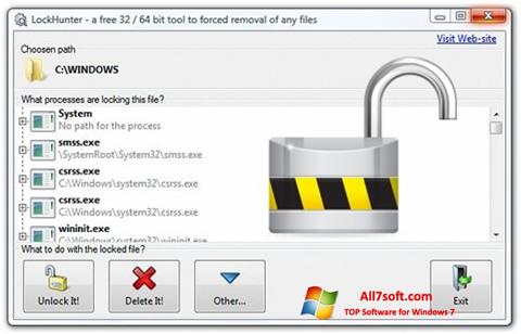 Screenshot LockHunter für Windows 7