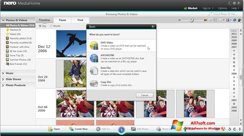 Screenshot Nero MediaHome für Windows 7