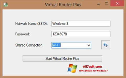 Screenshot Virtual Router Plus für Windows 7