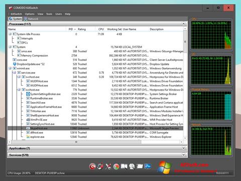 Screenshot Comodo Cleaning Essentials für Windows 7