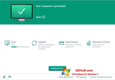 Screenshot Kaspersky Total Security für Windows 7