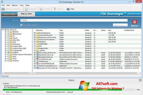 Screenshot File Scavenger für Windows 7