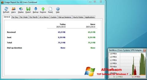 Screenshot NetWorx für Windows 7