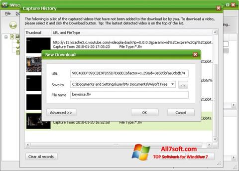 Screenshot Free Video Catcher für Windows 7