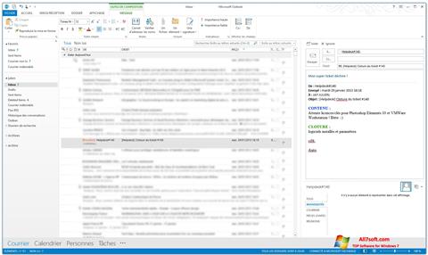 Screenshot Microsoft Outlook für Windows 7