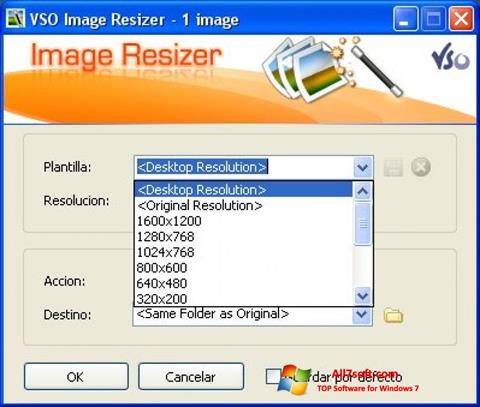 Screenshot VSO Image Resizer für Windows 7