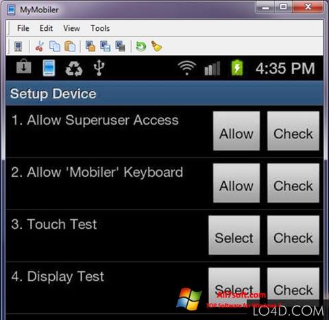 Screenshot MyMobiler für Windows 7