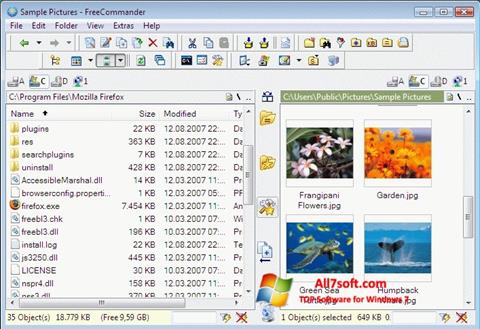Screenshot FreeCommander für Windows 7