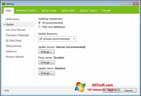 Screenshot Dr.Web Security Space für Windows 7