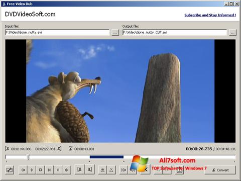 Screenshot Free Video Dub für Windows 7