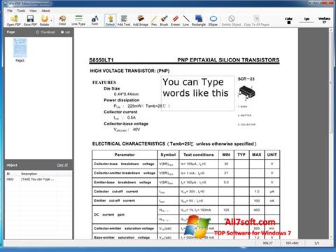 Screenshot PDF Editor für Windows 7