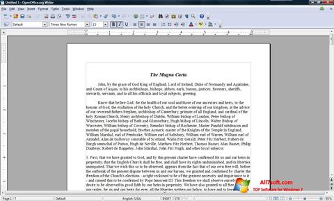 Screenshot OpenOffice für Windows 7
