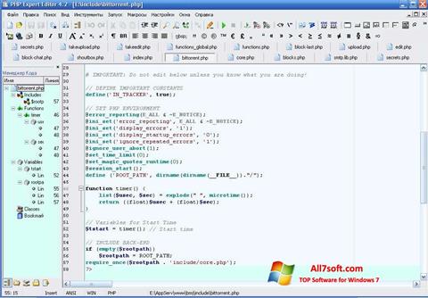 Screenshot PHP Expert Editor für Windows 7