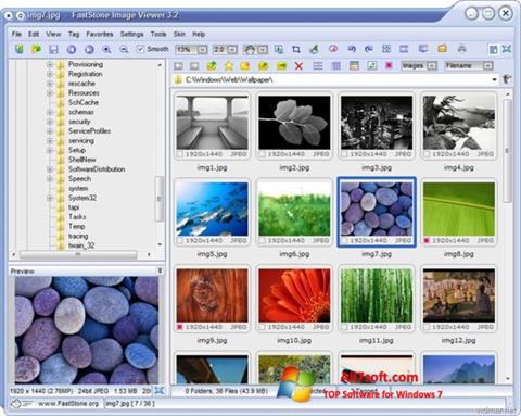 Screenshot FastStone Image Viewer für Windows 7