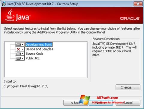 Screenshot Java SE Development Kit für Windows 7