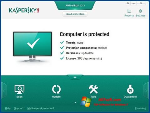 Screenshot Kaspersky AntiVirus für Windows 7