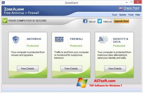 Screenshot ZoneAlarm für Windows 7