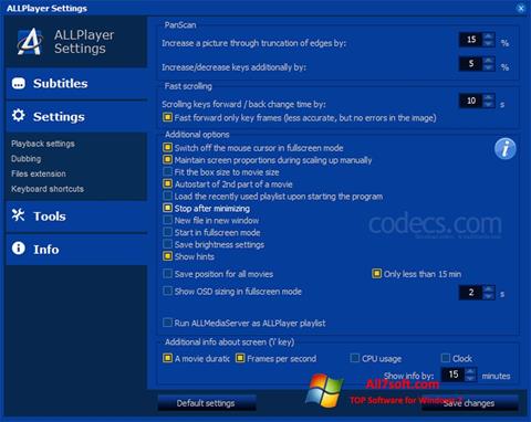 Screenshot ALLPlayer für Windows 7