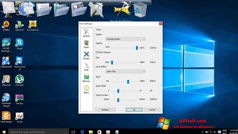 Screenshot RocketDock für Windows 7