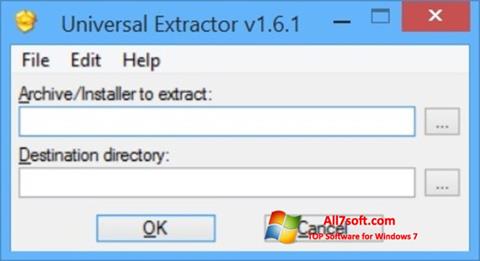 Screenshot Universal Extractor für Windows 7
