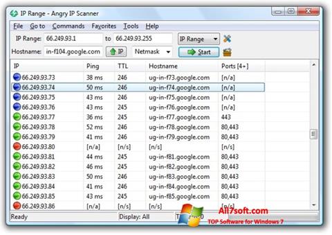 Screenshot Angry IP Scanner für Windows 7