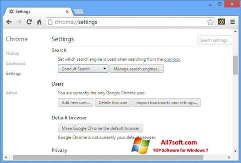 Screenshot Chrome Cleanup Tool für Windows 7