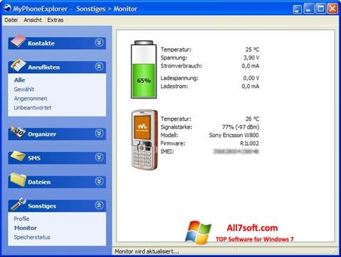 Screenshot MyPhoneExplorer für Windows 7