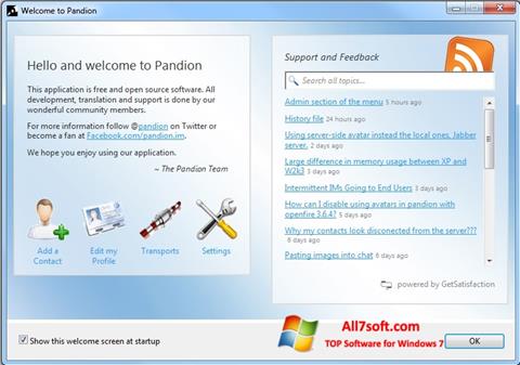 Screenshot Pandion für Windows 7