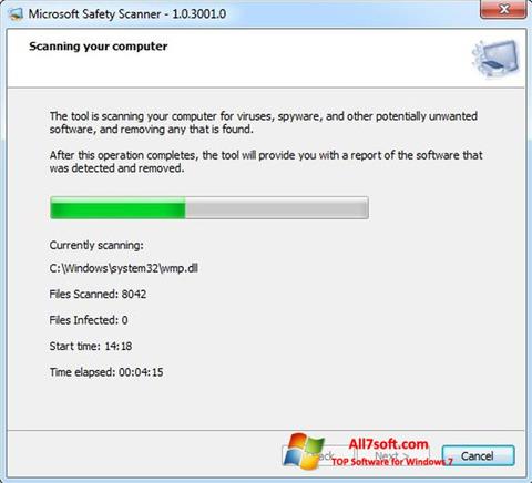 Screenshot Microsoft Safety Scanner für Windows 7