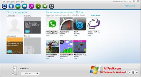 Screenshot Nokia PC Suite für Windows 7