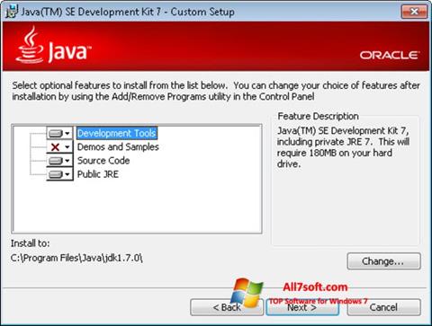 Screenshot Java Development Kit für Windows 7