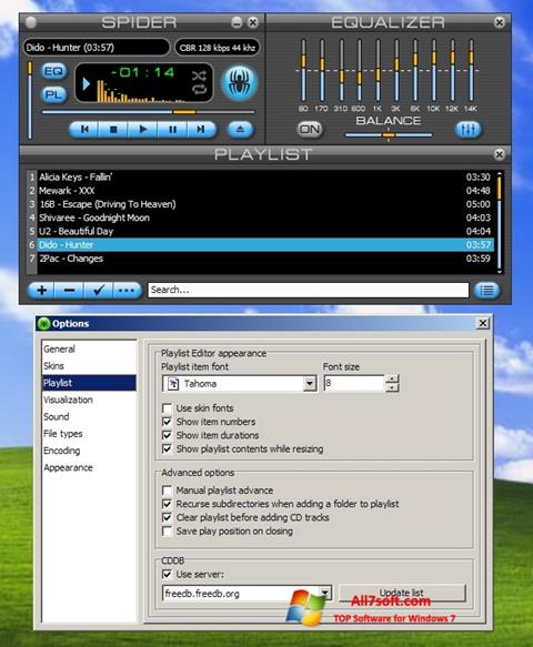 Screenshot Spider Player für Windows 7