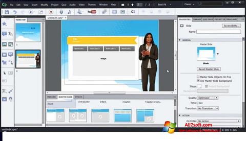 Screenshot Adobe Captivate für Windows 7