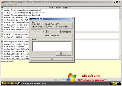 Screenshot XP-AntiSpy für Windows 7