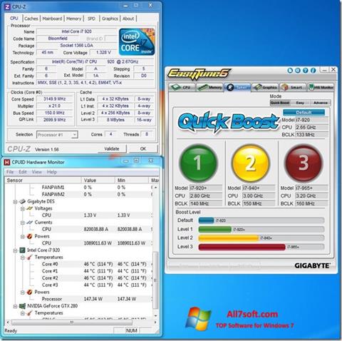 Screenshot EasyTune für Windows 7