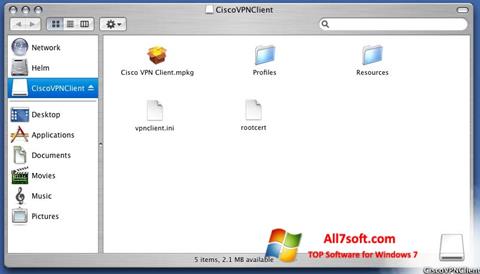 Screenshot Cisco VPN Client für Windows 7