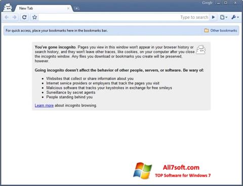 Screenshot Google Chrome Beta für Windows 7