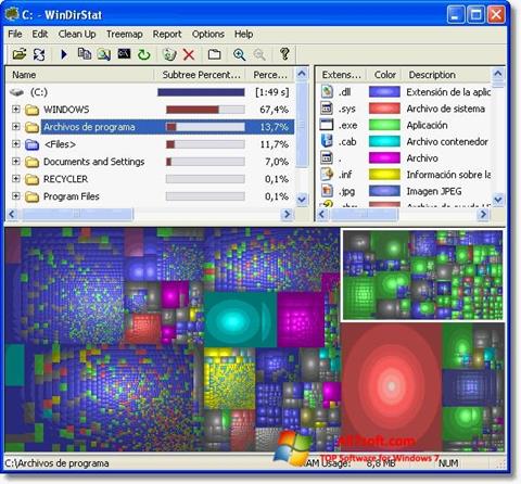 Screenshot WinDirStat für Windows 7
