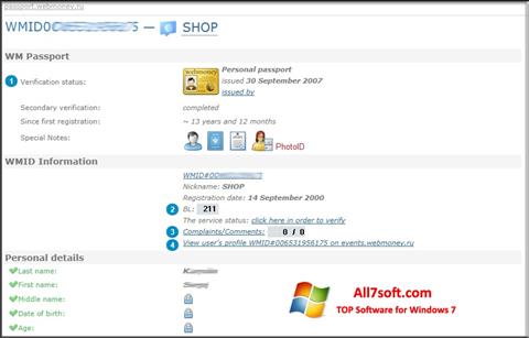 Screenshot WebMoney Keeper Classic für Windows 7