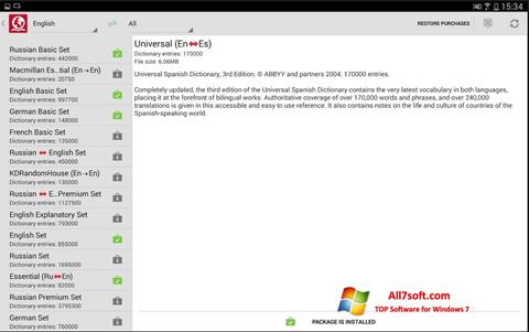 Screenshot ABBYY Lingvo für Windows 7