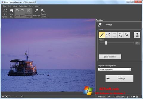 Screenshot Photo Stamp Remover für Windows 7