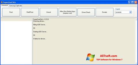 Screenshot SuperOneClick für Windows 7