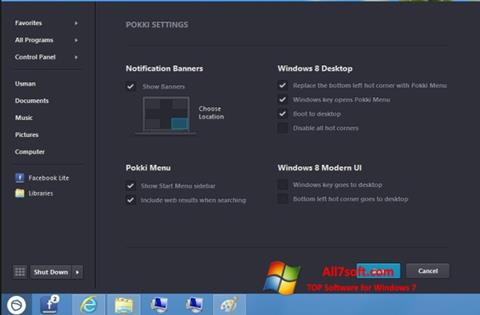 Screenshot Pokki für Windows 7